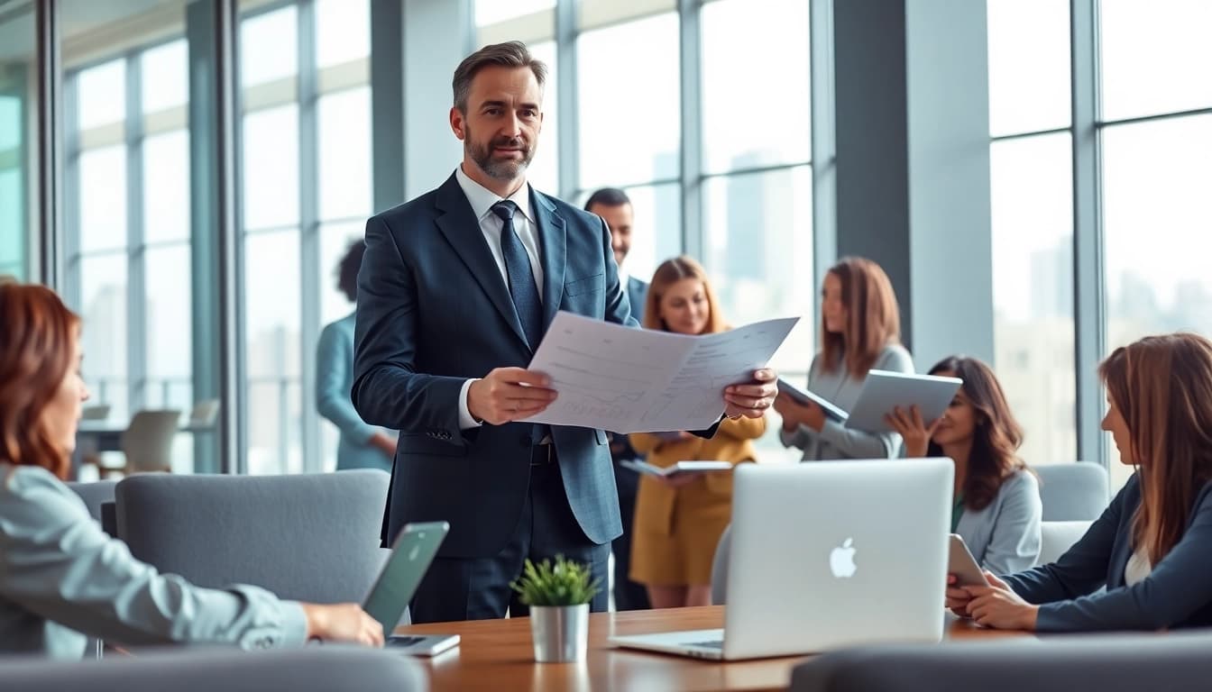 Strategy Capture Management discussion in a dynamic business meeting environment.