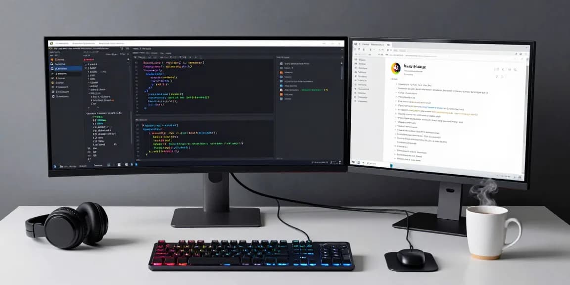 thabet360 software development environment showcasing advanced coding and cloud computing technologies in a modern workspace.