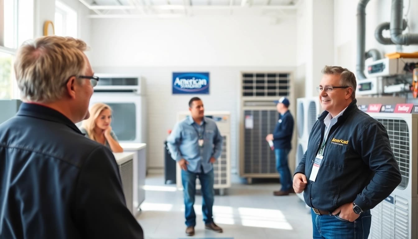 Find American Standard dealers near me in professional HVAC settings with friendly staff.