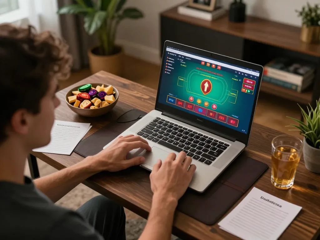 Engaging gameplay at tg88 com showcases blackjack strategies in a cozy home setting