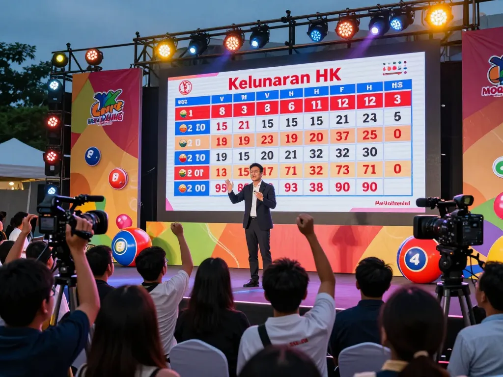 Keluaran HK undian lotere langsung yang menampilkan nomor pemenang dengan penonton yang antusias.
