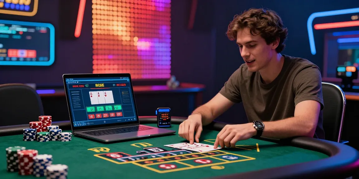 Player enjoying baccarat online with immersive casino decor and game statistics displayed.
