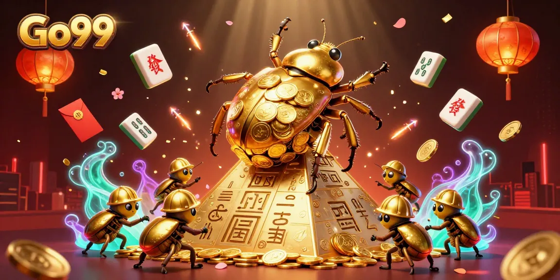 Experience thrilling gameplay at Go99 with rich casino elements in a vibrant illustration.