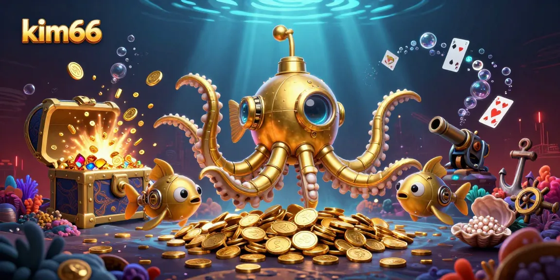 Win big at kim66 with an imaginative undersea adventure featuring a golden kraken and treasures