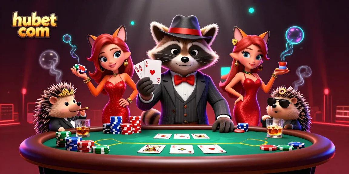 Experience the excitement at hubet com with engaging poker scenes and lively characters.