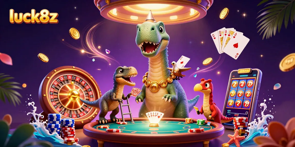 Experience excitement at luck8z with a vibrant casino scene full of thrilling gaming action.