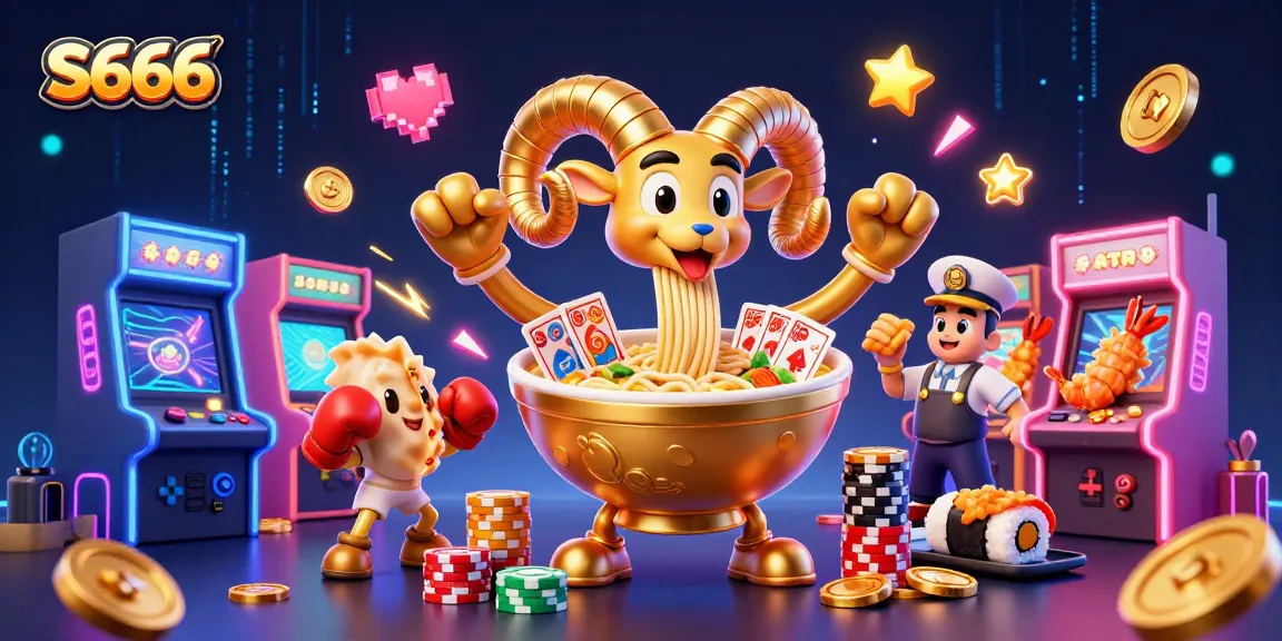 S666 offers an exciting gaming experience with vibrant characters in a dynamic casino scene.